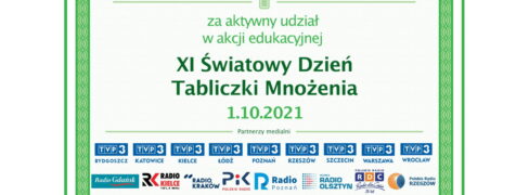 Udział w Światowym Dniu Tabliczki Mnożenia