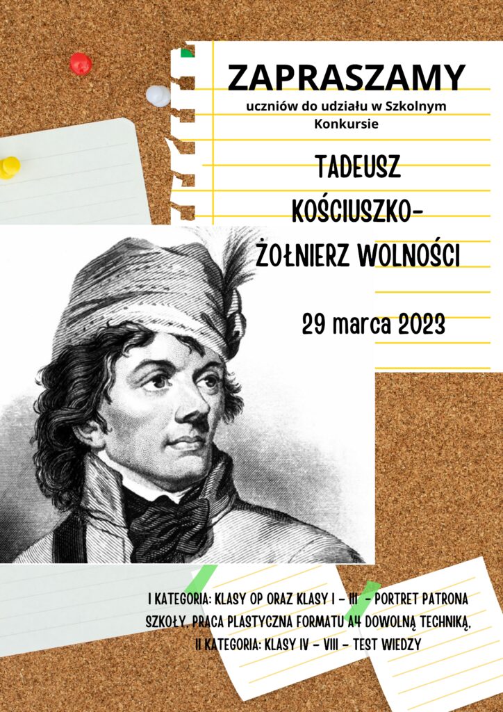 Tadeusz Kosciuszko Zolnierz Wolnosci Plakat 2
