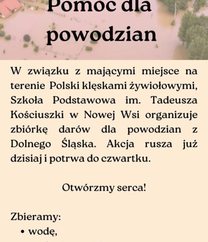 Pomoc dla powodzian