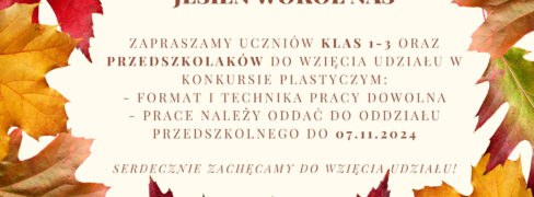 Konkurs plastyczny „Jesień wokół nas”