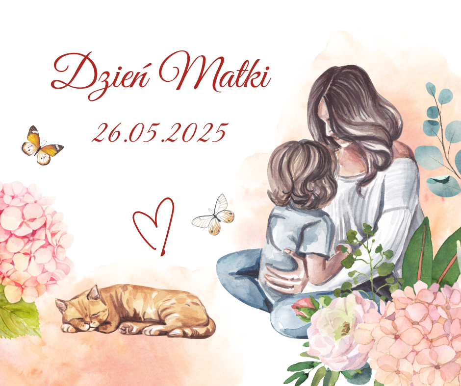 Colorful Watercolor Illustrated Family Happy Mother's Day Facebook Post