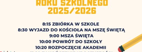 Rozpoczęcie roku szkolnego 2025/2026
