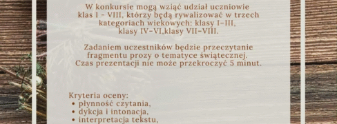Zapraszamy do udziału w konkursie!