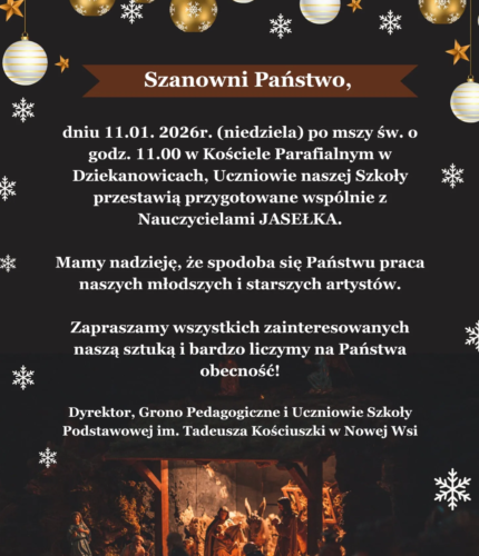 Zaproszenie na Jasełka