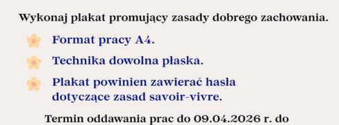 Konkurs plastyczny „Savoir – vivre”